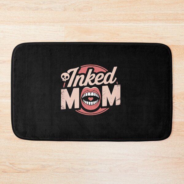 Item preview, Inked Mom Lips Proud Mother with Tattoos Tattooed designed and sold by Rackaam.