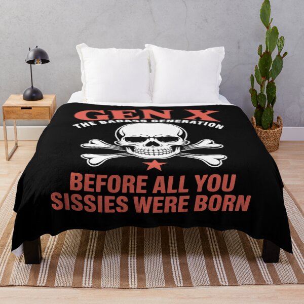 Item preview, Gen X Badass Generation Before Sissies were Born Skeleton designed and sold by FluoroWave.