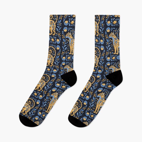 Item preview, Leopard And Flower Folk Art designed and sold by xiao xuans.
