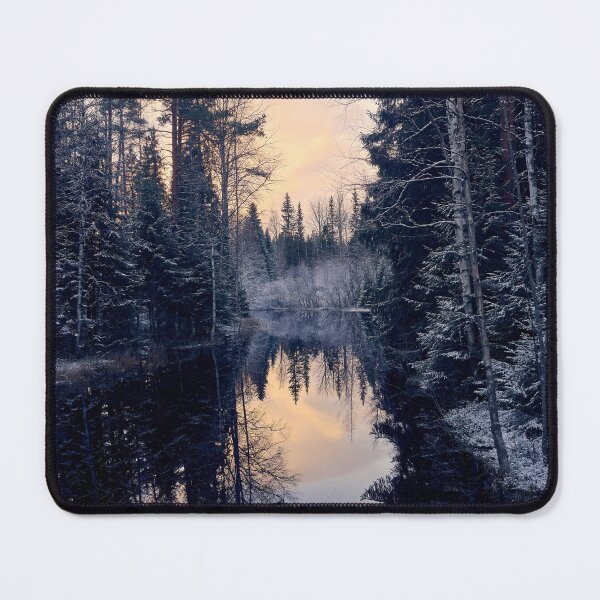 Item preview, Evening by the snowy river. Parkkuu 2025 designed and sold by Jouko Lehto Photography.