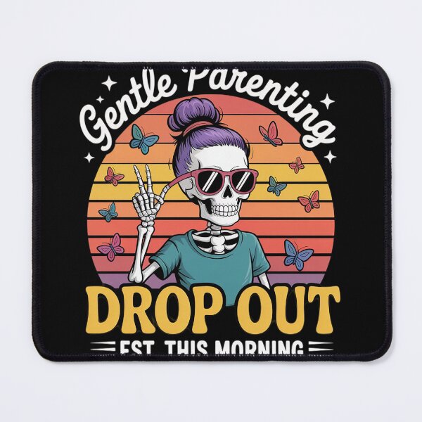 Item preview, Gentle Parenting Drop Out Skeleton Retro Tee designed and sold by FluoroWave.
