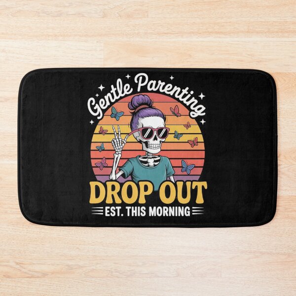 Item preview, Gentle Parenting Drop Out Skeleton Retro Tee designed and sold by FluoroWave.
