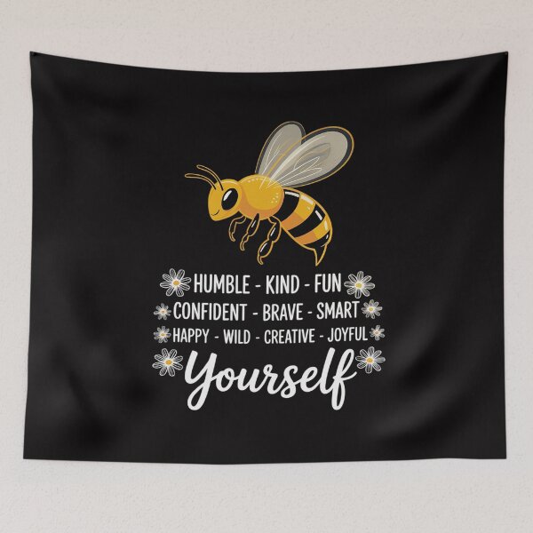 Item preview, Bee Happy Kind Brave Humble Smart Positive Bumblebee designed and sold by demarioTTS.