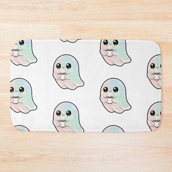 Item preview, Cute Ghost Drinking Coffee Illustration | Kawaii Cozy Ghost PNG Art designed and sold by CozyPops.