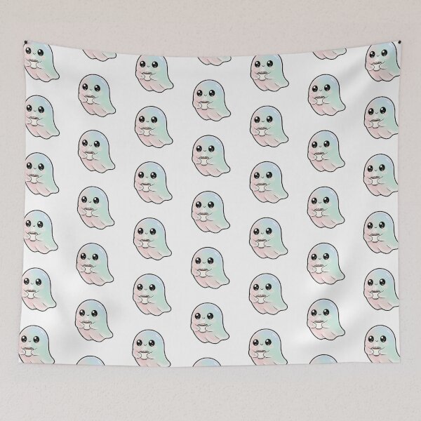 Item preview, Cute Ghost Drinking Coffee Illustration | Kawaii Cozy Ghost PNG Art designed and sold by CozyPops.