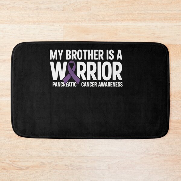 Item preview, My Brother is a Warrior Pancreatic Cancer Awareness designed and sold by catsdothingz.