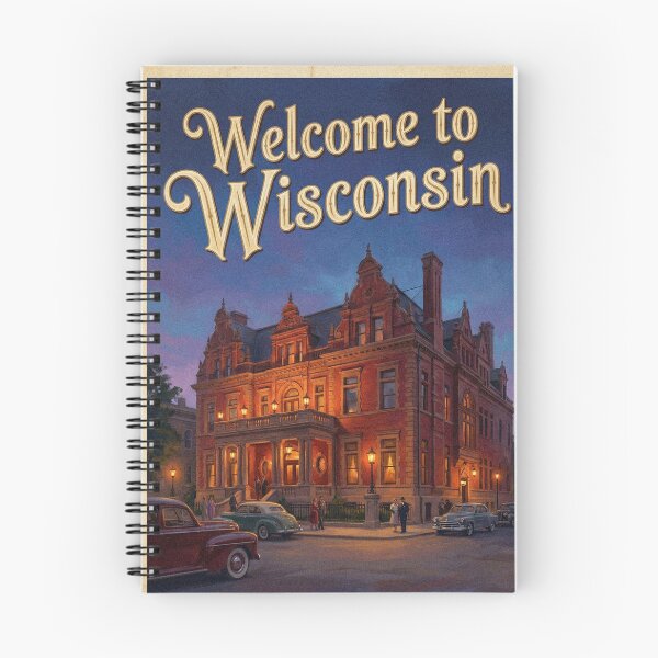 Item preview, Vintage Pabst Mansion Milwaukee Wisconsin Travel Poster Historic Art designed and sold by Cozy-Old-Pub.