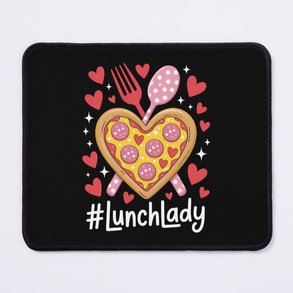 Item preview, Most Likely To Christmas Be On The Nice Pizza Lunch Lady Pink Heart Happy Valentine's Day designed and sold by IdunayaStore.