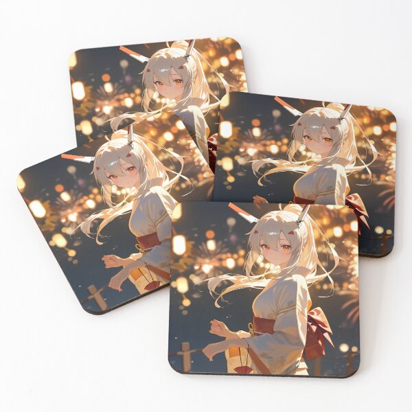Item preview, Ayanami in Yukata under Summer Fireworks Azur Lane Anime Girl designed and sold by Tokyonomad.