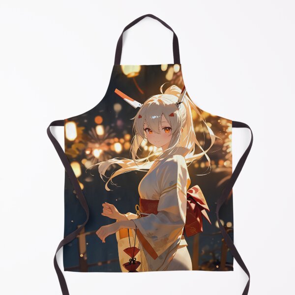 Item preview, Ayanami in Yukata under Summer Fireworks Azur Lane Anime Girl designed and sold by Tokyonomad.
