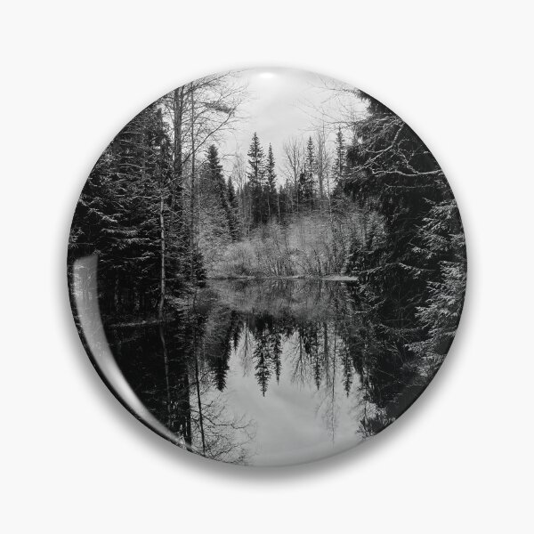Item preview, Evening by the snowy  river. Parkkuu 2025 bw designed and sold by Jouko Lehto Photography.