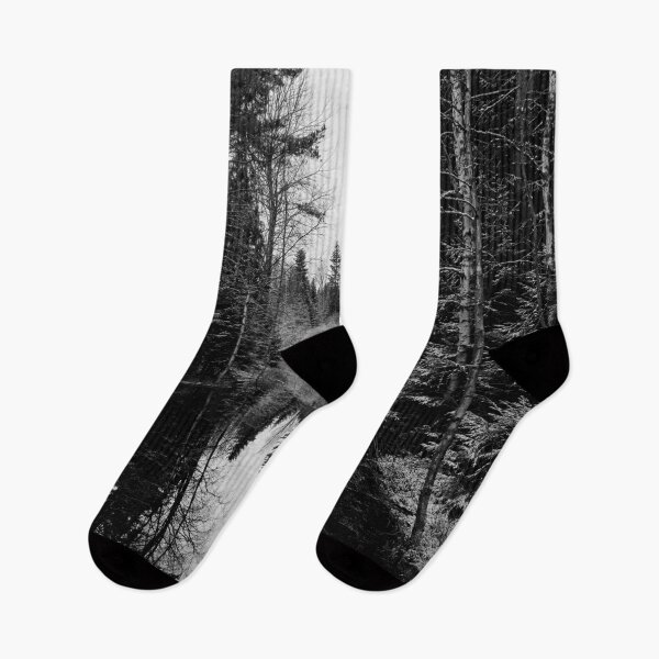 Item preview, Evening by the snowy  river. Parkkuu 2025 bw designed and sold by Jouko Lehto Photography.