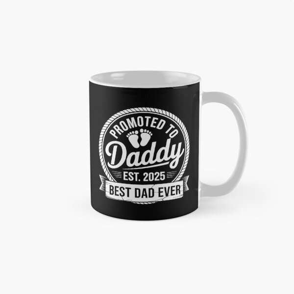 Item preview, Promoted to Daddy Papa Est 2025 Soon to be Dad Fathers Day designed and sold by RsFilsingerArt.