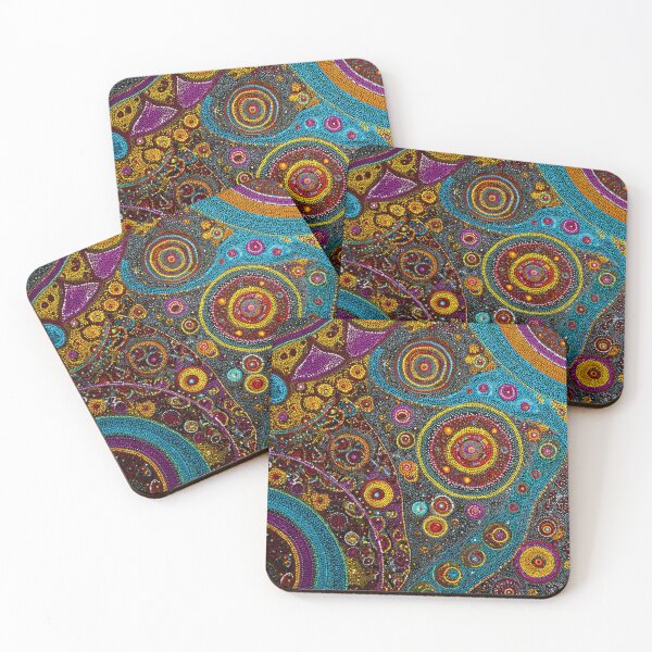 Item preview, Aboriginal Inspired Dot Art - Mystical Dreamtime Circles designed and sold by GrinGalore.