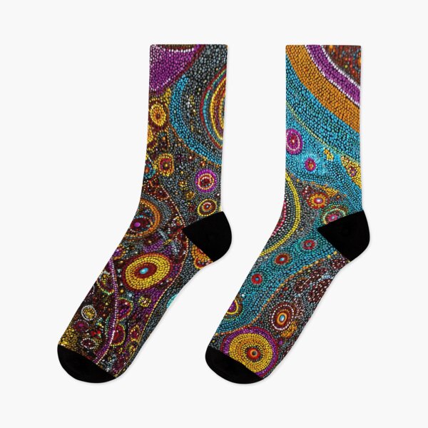 Item preview, Aboriginal Inspired Dot Art - Mystical Dreamtime Circles designed and sold by GrinGalore.