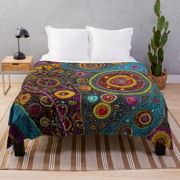 Item preview, Aboriginal Inspired Dot Art - Mystical Dreamtime Circles designed and sold by GrinGalore.
