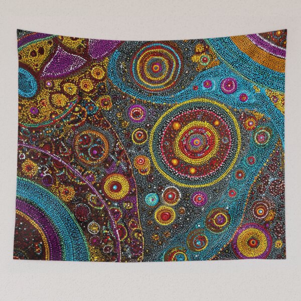 Item preview, Aboriginal Inspired Dot Art - Mystical Dreamtime Circles designed and sold by GrinGalore.