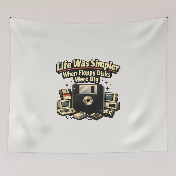 Item preview, Life Was Simpler When Floppy Disks Were Big designed and sold by musthavewords.