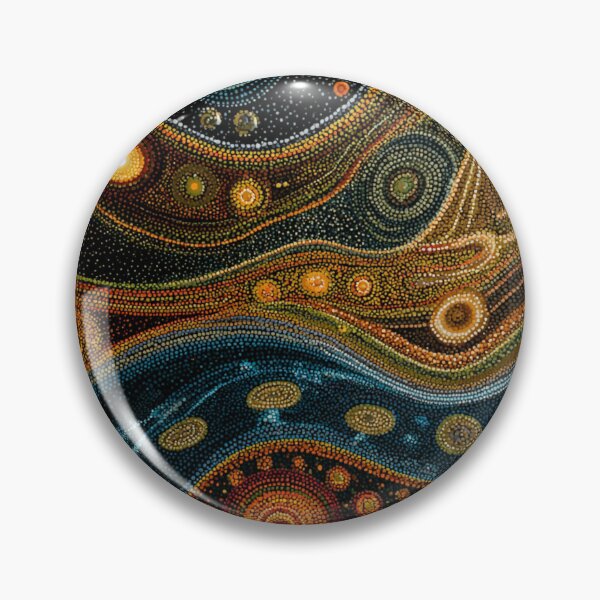 Item preview, Aboriginal Inspired Dot Art - Dream Lines designed and sold by GrinGalore.