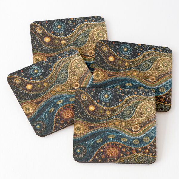 Item preview, Aboriginal Inspired Dot Art - Dream Lines designed and sold by GrinGalore.
