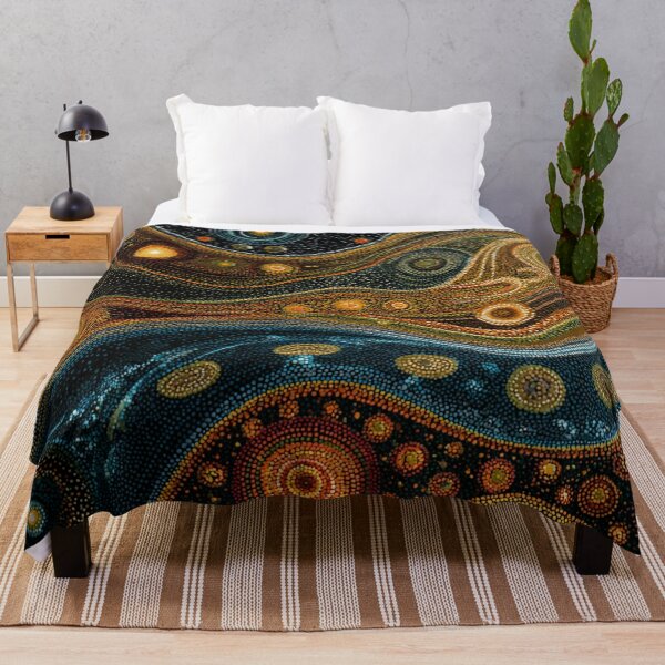 Item preview, Aboriginal Inspired Dot Art - Dream Lines designed and sold by GrinGalore.