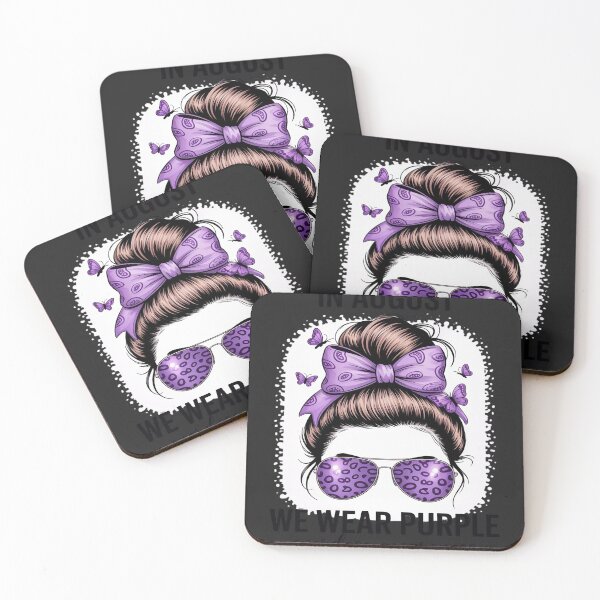 Item preview, International Overdose Awareness Day Purple Messy Bun Ribbon designed and sold by Rackaam.