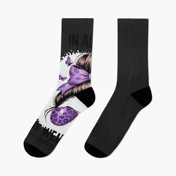 Item preview, International Overdose Awareness Day Purple Messy Bun Ribbon designed and sold by Rackaam.