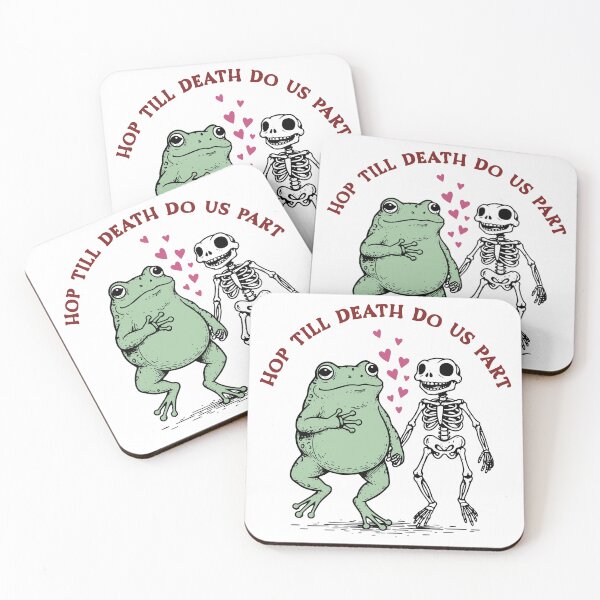 Item preview, Hop Till Death Frog Hearts designed and sold by wesdesignshop.