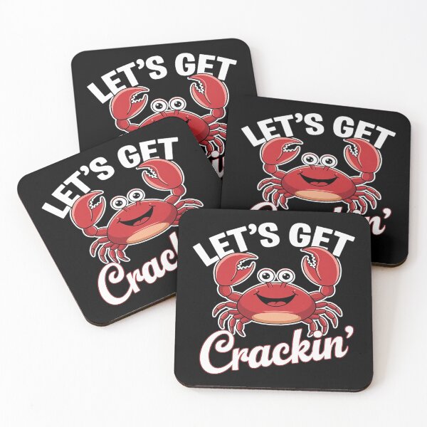 Item preview, Let's Get Crackin - Funny Crab Eater Seafood Lover Crab Boil  designed and sold by RoyTill0Art.
