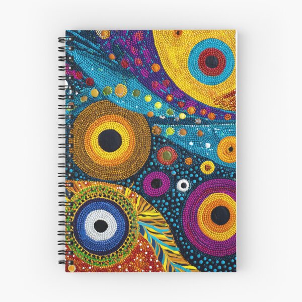 Item preview, Aboriginal Inspired Dot Art - Vibrant Mystical Circles designed and sold by GrinGalore.