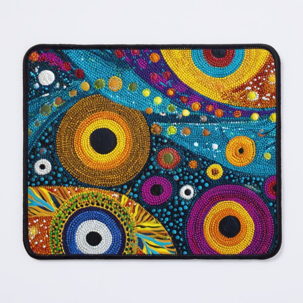 Item preview, Aboriginal Inspired Dot Art - Vibrant Mystical Circles designed and sold by GrinGalore.
