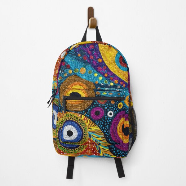 Item preview, Aboriginal Inspired Dot Art - Vibrant Mystical Circles designed and sold by GrinGalore.