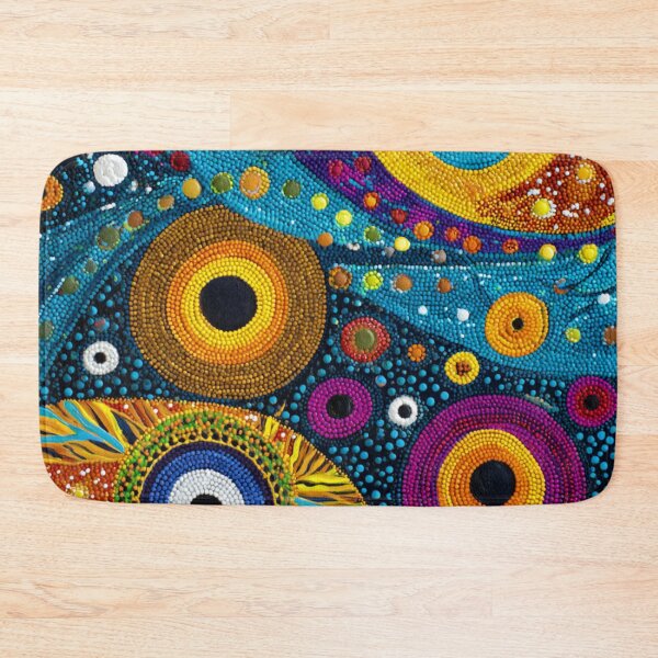 Item preview, Aboriginal Inspired Dot Art - Vibrant Mystical Circles designed and sold by GrinGalore.