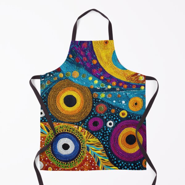 Item preview, Aboriginal Inspired Dot Art - Vibrant Mystical Circles designed and sold by GrinGalore.