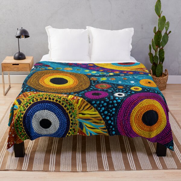 Item preview, Aboriginal Inspired Dot Art - Vibrant Mystical Circles designed and sold by GrinGalore.