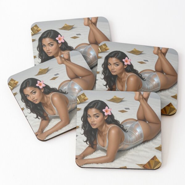 Item preview, Shanti silver floral bodysuit hair gold paper art designed and sold by CathryneDelamort.