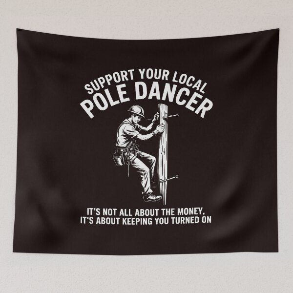 Item preview, Support Local Pole Dancer Electrician Lineman Gift designed and sold by hettingerchaim.