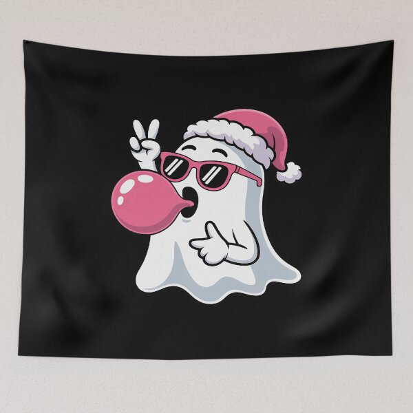 Item preview, Ghost Blowing Bubblegum and Santa Hat Halloween Toddler designed and sold by Voidbinder.
