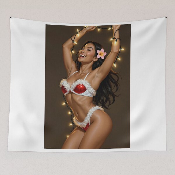 Item preview, Shanti festive cheer holiday lights floral joy designed and sold by CathryneDelamort.