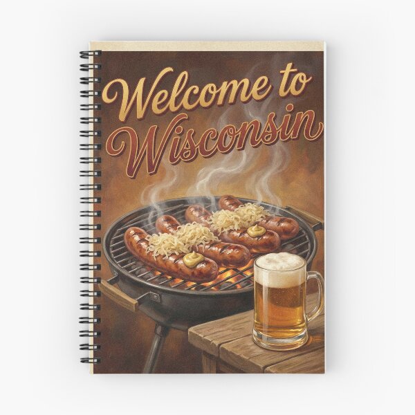Item preview, Welcome to Wisconsin Bratwurst & Beer Grill Poster designed and sold by Cozy-Old-Pub.