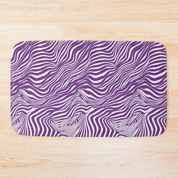 Item preview, Psychedelic Purple Zebra Wave Pattern designed and sold by weirdfishes123.