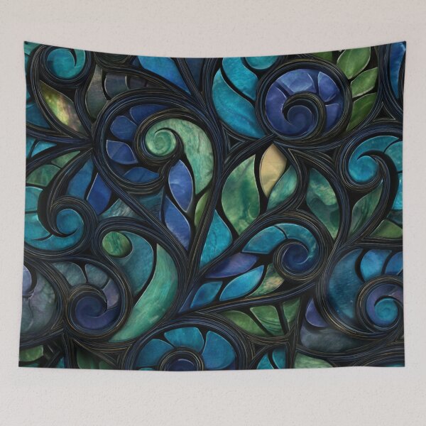 Item preview, Zealand Māori Paua Pattern Koru Design 702 designed and sold by GrinGalore.