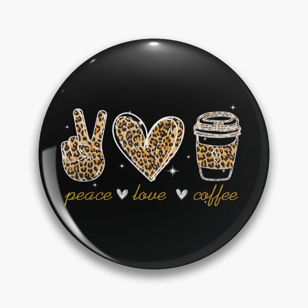 Item preview, Leopard Peace Love Coffee Lovers Hippie gifts designed and sold by HeatherJanis.