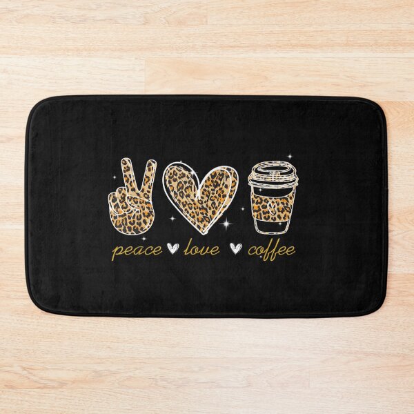 Item preview, Leopard Peace Love Coffee Lovers Hippie gifts designed and sold by HeatherJanis.