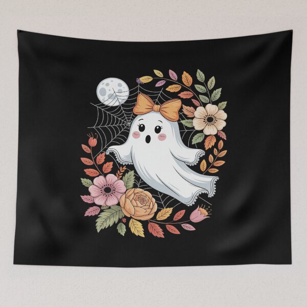 Item preview, Ghost Boo In Boojee Cute Lace Ghost Halloween Florals designed and sold by Voidbinder.