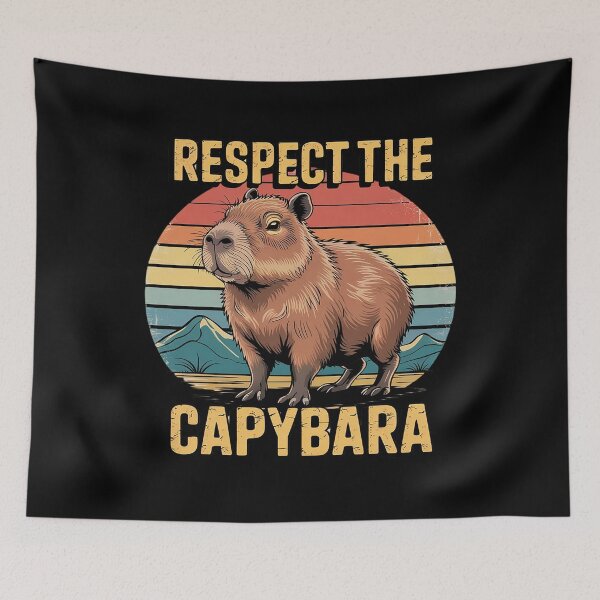 Item preview, Respect The Capybara Capy Rodent Animal Men Women Kids  designed and sold by RsFilsingerArt.