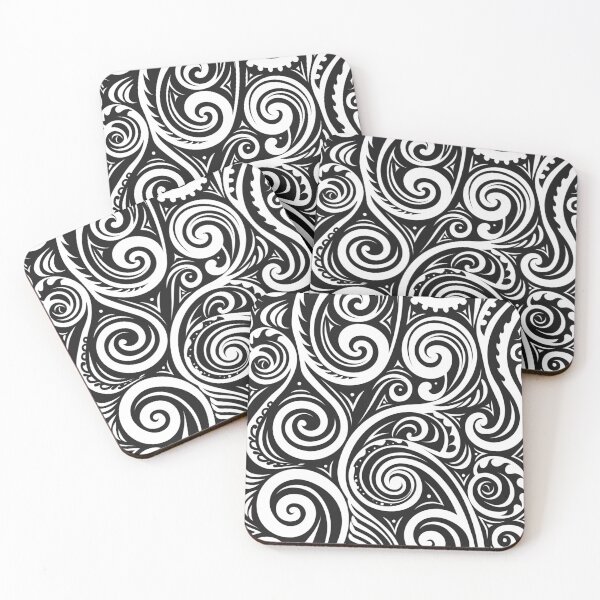 Item preview, Zealand Māori Paua Pattern Koru Design 703 designed and sold by GrinGalore.