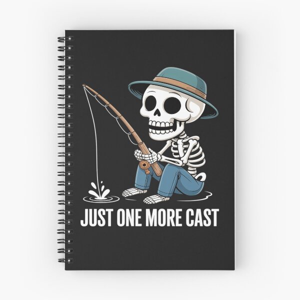 Item preview, Just One More Cast Quote Funny Skeleton Fishing designed and sold by Rackaam.
