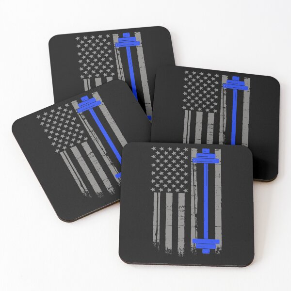 Item preview, American Flag Barbell Gym Weightlifting Design designed and sold by GetGoodFit.
