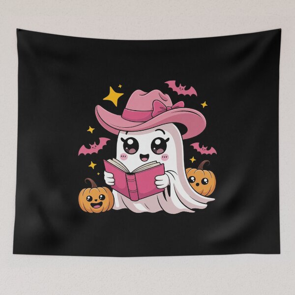 Item preview, Ghost Book Reading Boo Spooky Halloween Books Lover designed and sold by Voidbinder.
